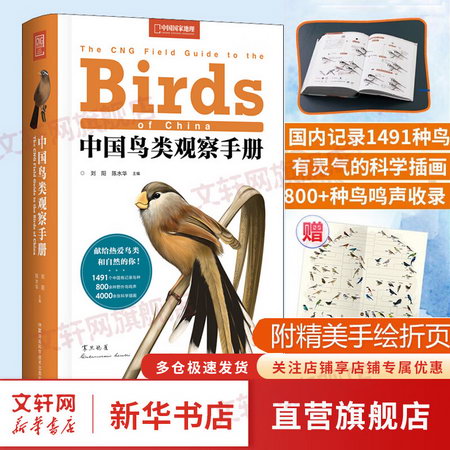 中國鳥類觀察手冊 中國鳥類行為動物科普圖鋻 珍惜森林草原野鳥形